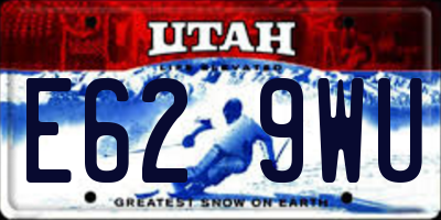 UT license plate E629WU