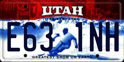 UT license plate E631NH