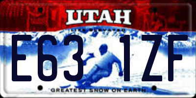UT license plate E631ZF