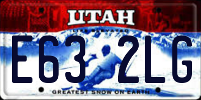 UT license plate E632LG