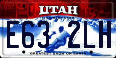 UT license plate E632LH