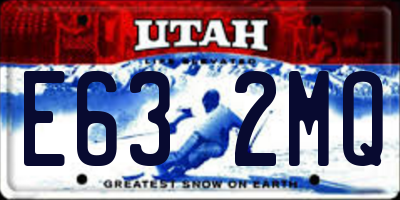 UT license plate E632MQ