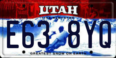 UT license plate E638YQ