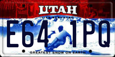 UT license plate E641PQ