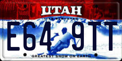 UT license plate E649TT