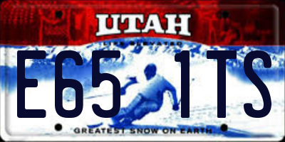 UT license plate E651TS