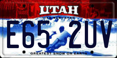 UT license plate E652UV