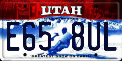 UT license plate E658UL