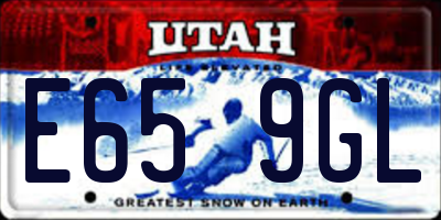 UT license plate E659GL