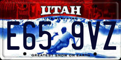 UT license plate E659VZ