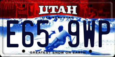 UT license plate E659WP