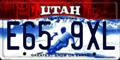 UT license plate E659XL