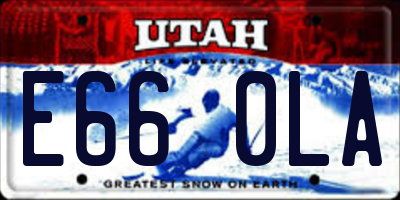 UT license plate E660LA