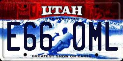 UT license plate E660ML