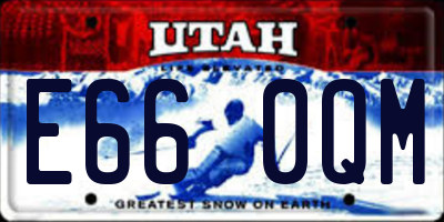 UT license plate E660QM