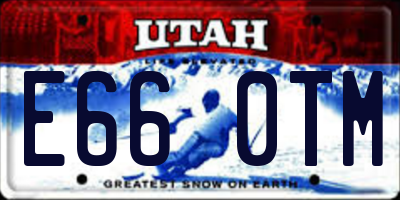 UT license plate E660TM