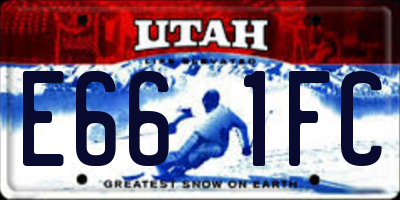 UT license plate E661FC