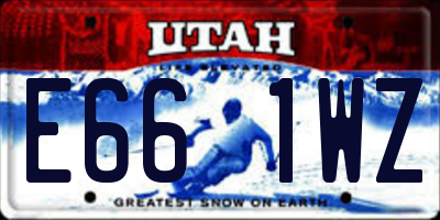 UT license plate E661WZ