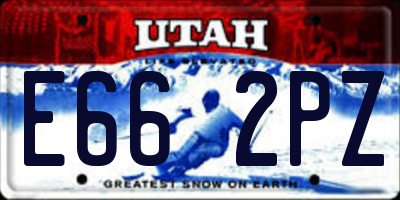 UT license plate E662PZ
