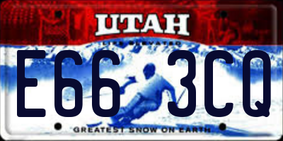 UT license plate E663CQ