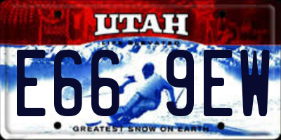 UT license plate E669EW