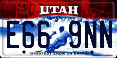 UT license plate E669NN