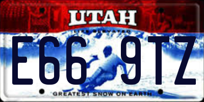 UT license plate E669TZ