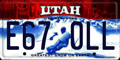 UT license plate E670LL