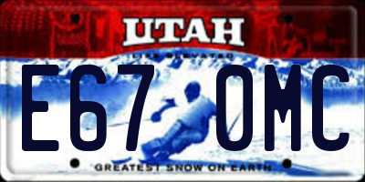 UT license plate E670MC