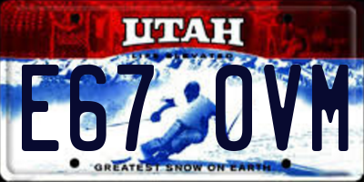 UT license plate E670VM