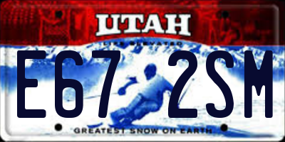 UT license plate E672SM
