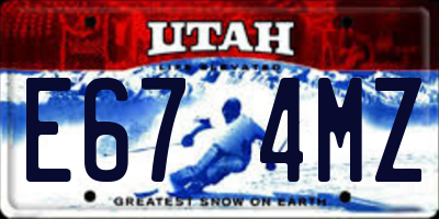 UT license plate E674MZ