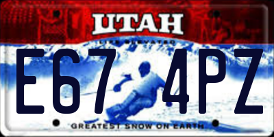 UT license plate E674PZ