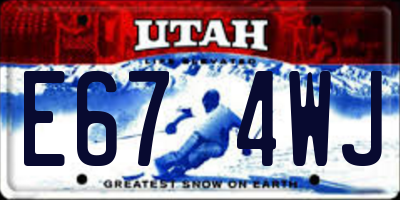 UT license plate E674WJ