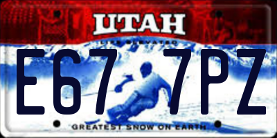UT license plate E677PZ
