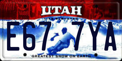 UT license plate E677YA