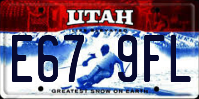 UT license plate E679FL