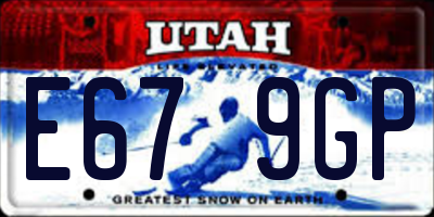 UT license plate E679GP