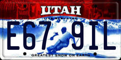 UT license plate E679IL