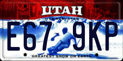 UT license plate E679KP