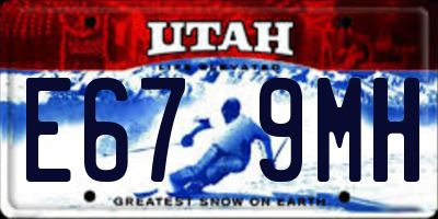 UT license plate E679MH