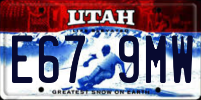 UT license plate E679MW