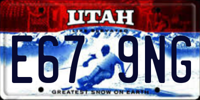 UT license plate E679NG