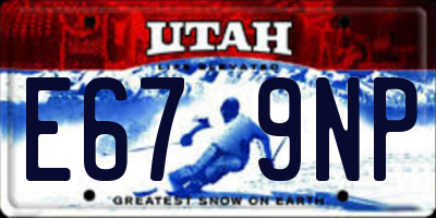 UT license plate E679NP