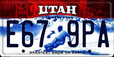 UT license plate E679PA