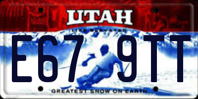 UT license plate E679TT