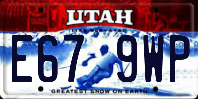 UT license plate E679WP