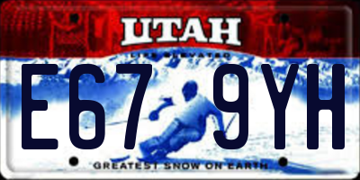 UT license plate E679YH