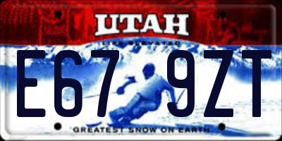 UT license plate E679ZT
