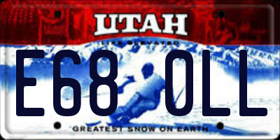 UT license plate E680LL